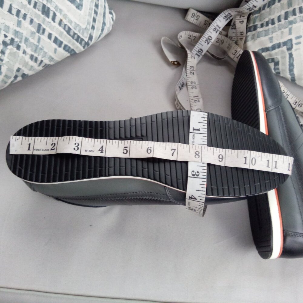 Nielsen and Christiansen grey/black leather sneakers sz 43 sz 9.5-10 - Picture 12 of 13